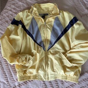 Cute vintage yellow wind breaker